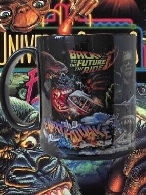 Universal Studios Orlando Collectible Black 30th Anniversary Classic Movies Mug